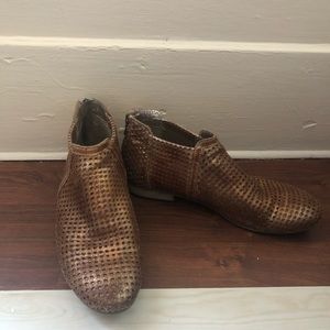Free People Perforated Leather Ankle Boots